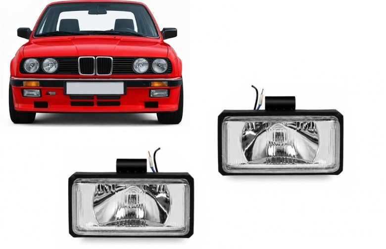 Svjetla za maglu (maglenke) (chrome) / BMW serije 3 E30 (1982-1990) limuzina cabrio, FLBME30
