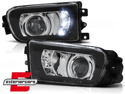 Svjetla za maglu s LED pozicijskim svjetlom (crna) / BMW serije 5 E39 (1996-2003) Z3 (1996-2002), HABM03