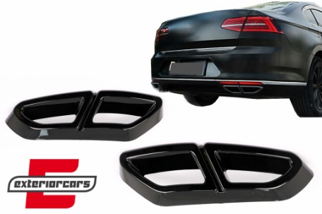 Ukrasni okviri nastavaci auspuha (piano crna) / VW Passat B8 3G GTE / Alltrack (2015-2019), MTVWPAB8