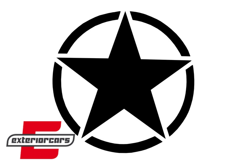 Univerzalna naljepnica zvijezda (crna), STICKERSTARB