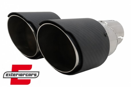 Univerzalni nastavci auspuha Carbon polirani look, KLT074