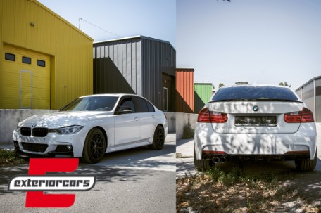 Zadnji branik & difuzor zraka M-Performance dizajn (piano crna) / BMW serije 3 F30 limuzina (2011-2019), CORBBMF30MTNPLOPB