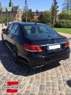Zadnji branik & nastavci auspuha E63 AMG dizajn (chrome) / Mercedes E-klasa W212 Facelift (2013-2016), CORBMBW212FAMGWOL