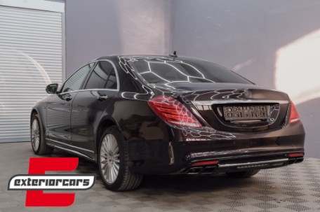 Zadnji branik & nastavci auspuha E63 AMG dizajn (crna) / Mercedes E-klasa W212 Facelift (2013-2016), CORBMBW212FAMGS63B