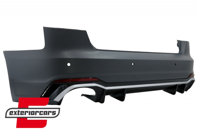 Zadnji branik RS4 dizajn (chrome) / Audi A4 B9 8W (2016-2019) limuzina, RBAUA4B9RS