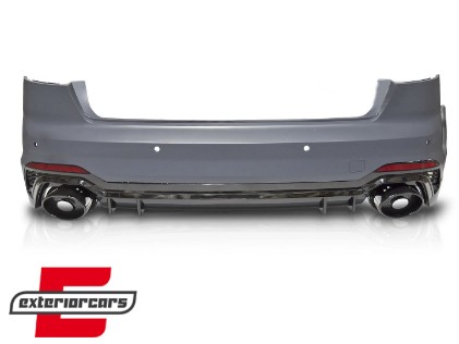 Zadnji branik RS4 dizajn (crna) / Audi A4 B9 8W (2016-2019) limuzina, ZTAU04