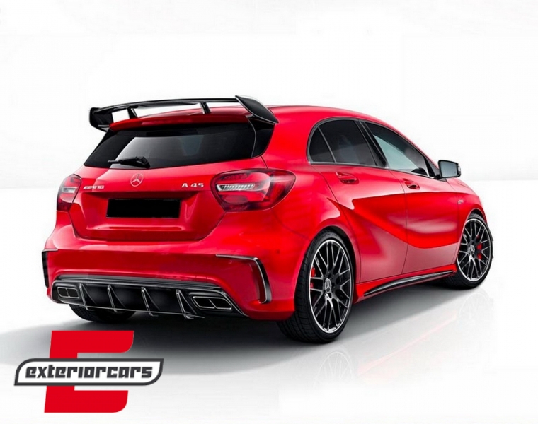Zadnji splitteri A45 AMG Aero Edition Look (piano crna) / Mercedes A-klasa W176 (2012-2018), GCP-176150