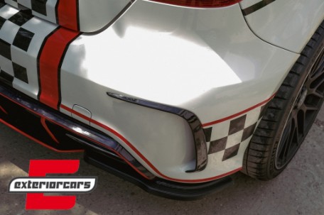 Zadnji splitteri A45 AMG Aero Edition Look (piano crna) / Mercedes A-klasa W176 (2012-2018), GCP-176150