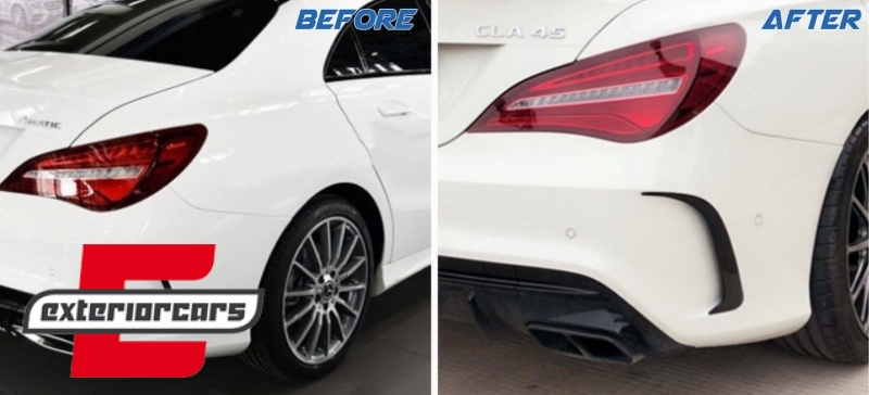 Zadnji splitteri CLA45 AMG dizajn (piano crna) / Mercedes CLA W117 C117 X117 (2013-2018), RBSPMBW117AMG
