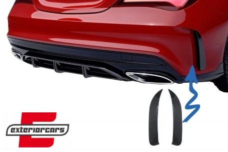 Zadnji splitteri CLA45 AMG dizajn (piano crna) / Mercedes CLA W117 C117 X117 (2013-2018), RBSPMBW117AMG2