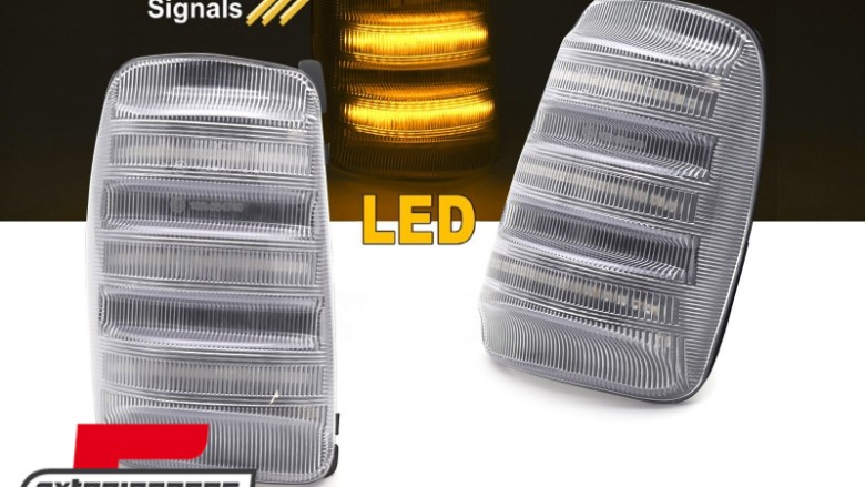 Žmigavci u retrovizorima LED SEQ (bijela) / Ford Transit (2013-2023), KBFO25
