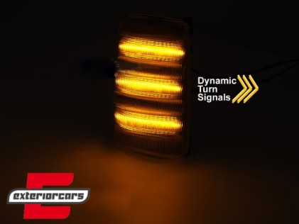 Žmigavci u retrovizorima LED SEQ (bijela) / Ford Transit (2013-2023), KBFO25