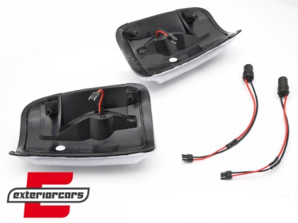 Žmigavci u retrovizorima LED SEQ (bijela) / Ford Transit (2013-2023), KBFO25