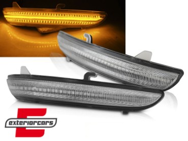 Žmigavci u retrovizoru LED SEQ (bijela) / Peugeot 208 2008 (2012-2020) Citroen C3 (2016-), KBPE07