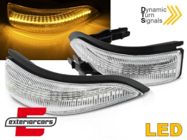 Žmigavci u retrovizoru LED SEQ (bijela) / Toyota Yaris III P13 (2011-2019), KBTO10