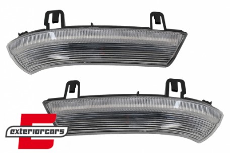 Žmigavci u retrovizoru LED SEQ (bijela) / VW Golf 5 6 Plus Jetta Passat Sharan Škoda Superb (2002-2008) Seat Alhambra (2009-2010), KBVW18