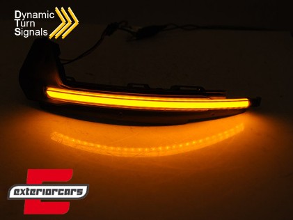 Žmigavci u retrovizoru LED SEQ (smoke) / Audi A1 (2010-2018), KBAU25