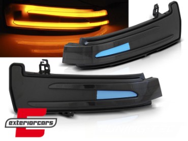 Žmigavci u retrovizoru LED SEQ (smoke) / MERCEDES W176 W246 W204 W216 W218 W212 X204 W221, KBME01