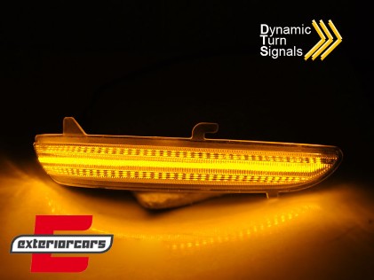 Žmigavci u retrovizoru LED SEQ (smoke) / Peugeot 208 2008 (2012-2020) Citroen C3 (2016-), KBPE08