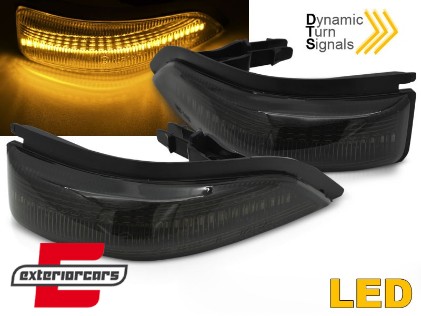 Žmigavci u retrovizoru LED SEQ (smoke) / Toyota Yaris III P13 (2011-2019), KBTO11