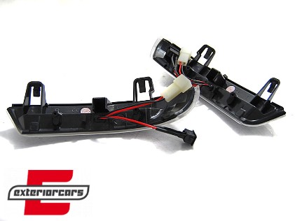 Žmigavci u retrovizoru LED SEQ (smoke) / VW Golf 5 6 Plus Jetta Passat Sharan Škoda Superb (2002-2008) Seat Alhambra (2009-2010), KBVW19
