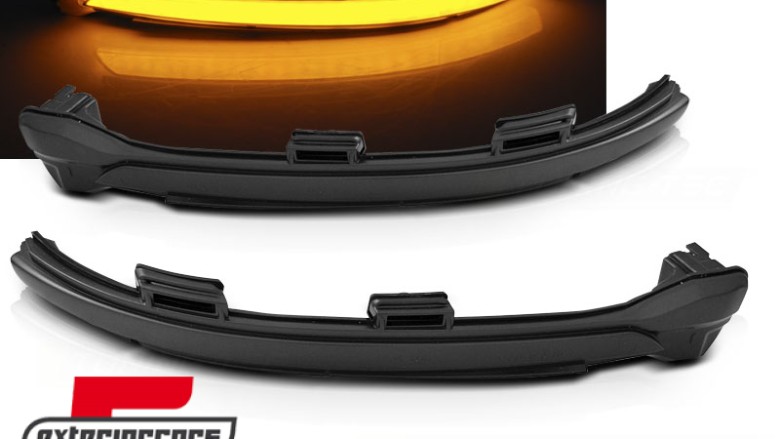 Žmigavci u retrovizoru LED SEQ (smoke) / VW Golf 7 (2013-2019) Sportsvan (2014-2020) Touran II (2015-), KBVW08